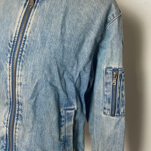 Denim Zip Up Jacket - Picture 3 of 8